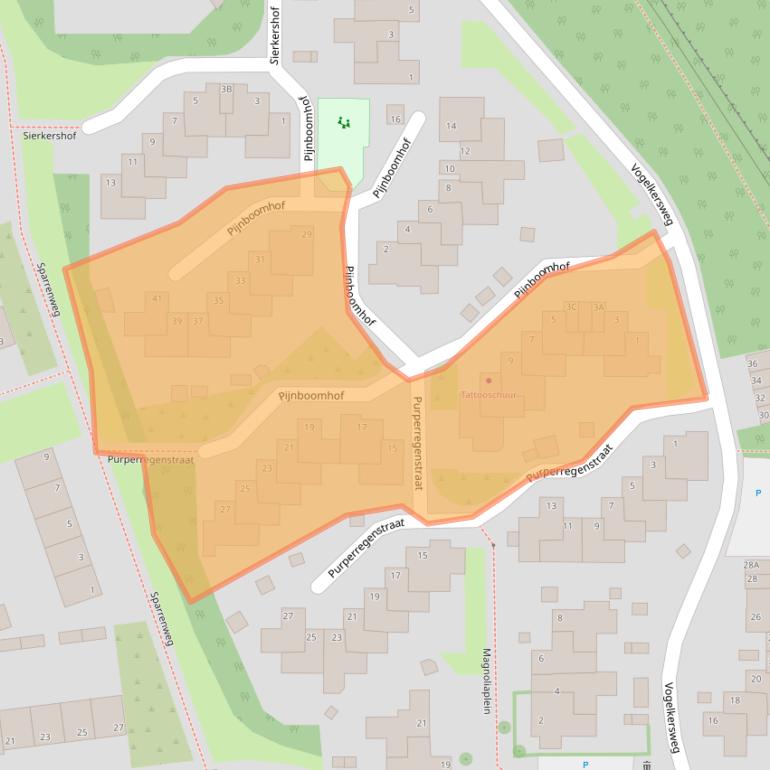 Kaart van postcodegebied 6823NP.