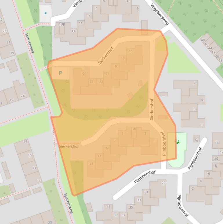 Kaart van postcodegebied 6823NS.