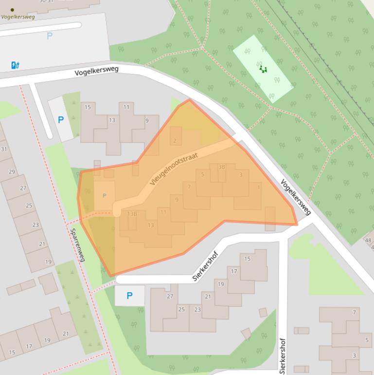 Kaart van postcodegebied 6823NT.