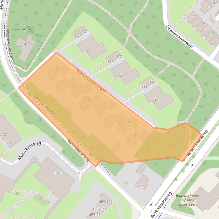 Kaart van postcodegebied 6823PB.