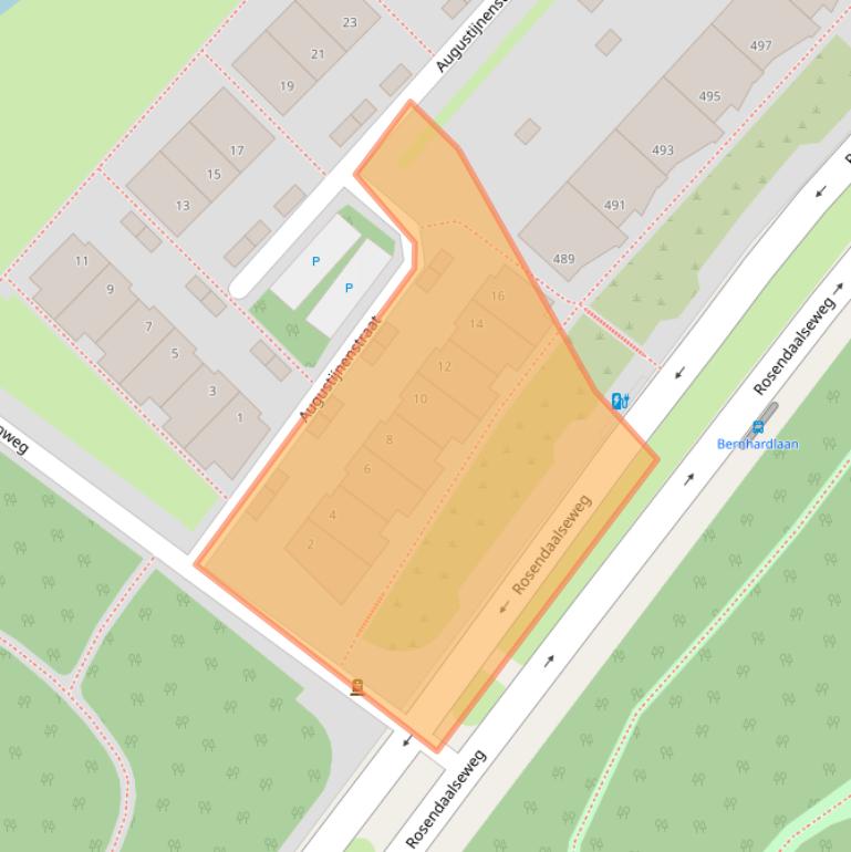 Kaart van postcodegebied 6823PD.