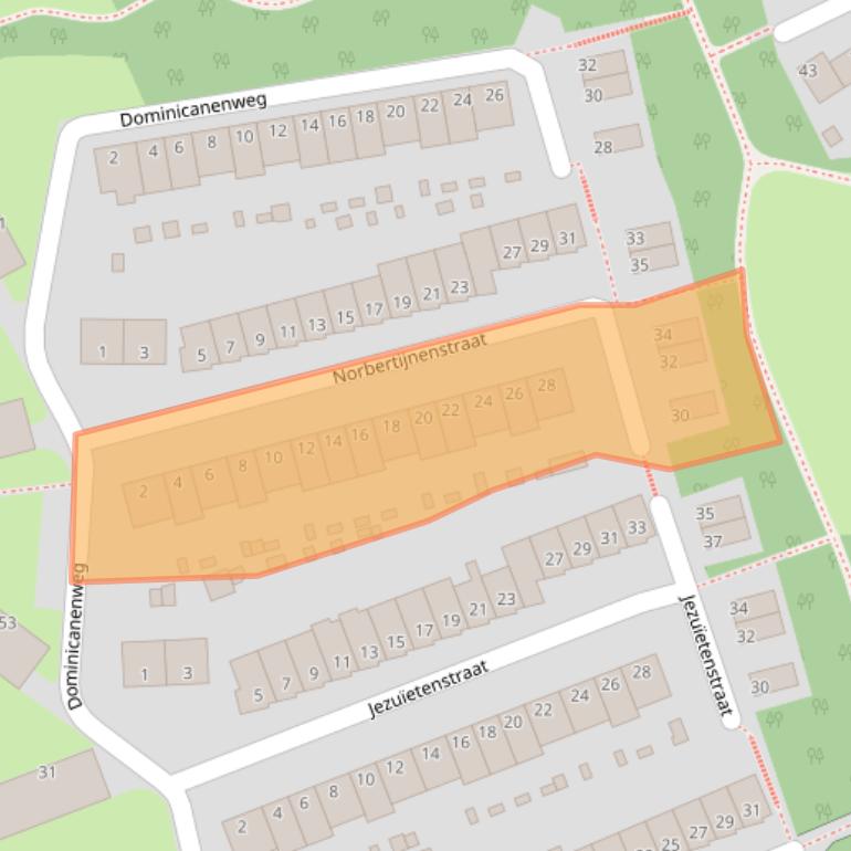Kaart van postcodegebied 6823PK.