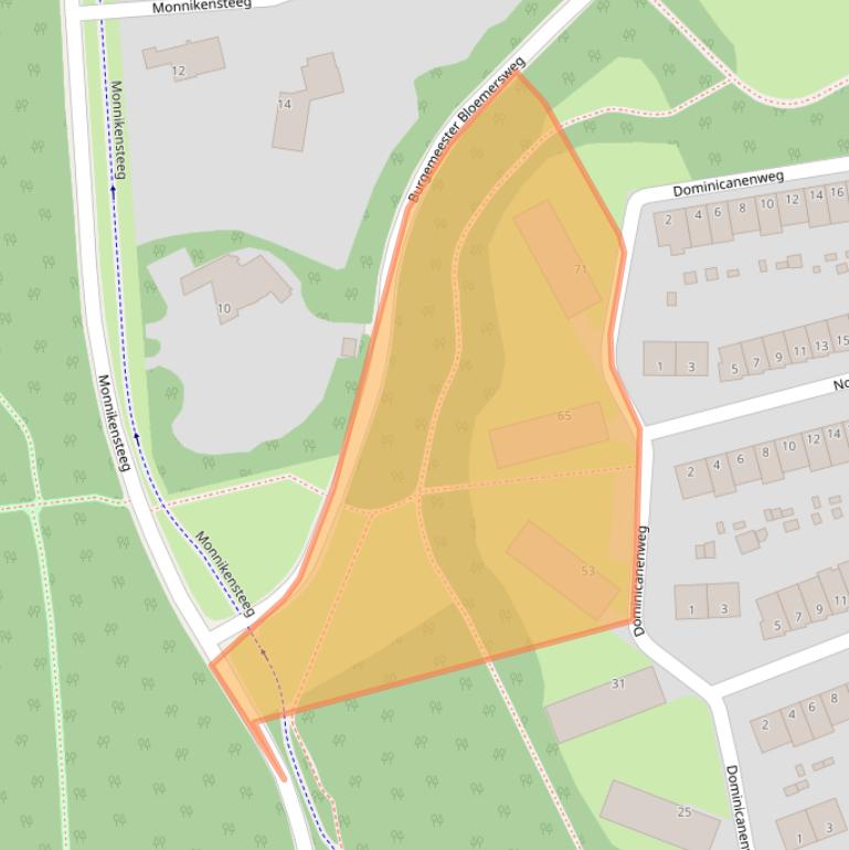 Kaart van postcodegebied 6823PM.