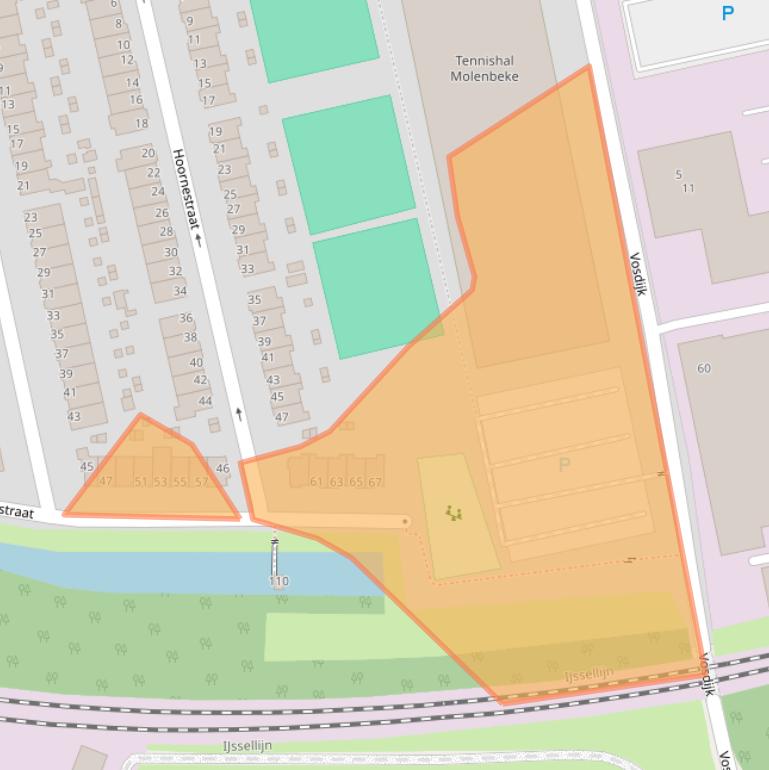 Kaart van postcodegebied 6824AB.