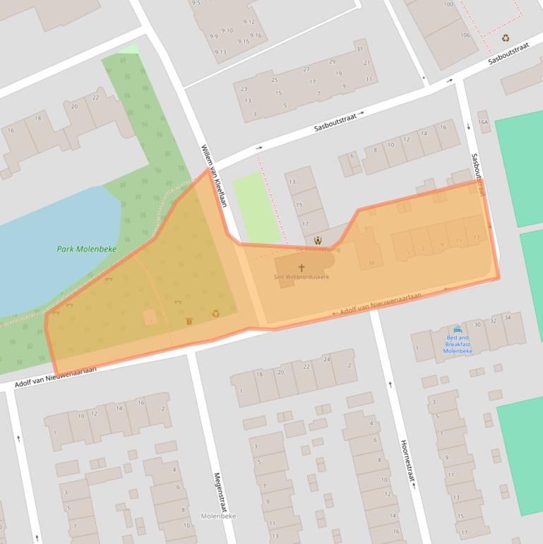 Kaart van postcodegebied 6824AM.