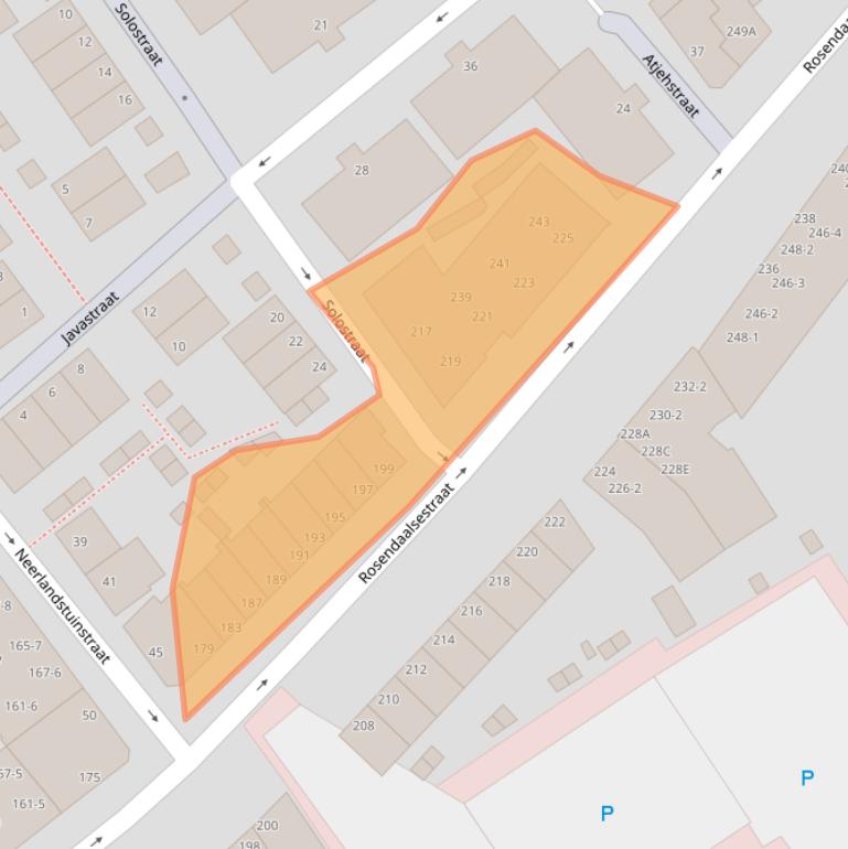 Kaart van postcodegebied 6824CE.