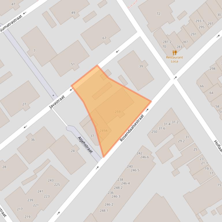 Kaart van postcodegebied 6824CG.