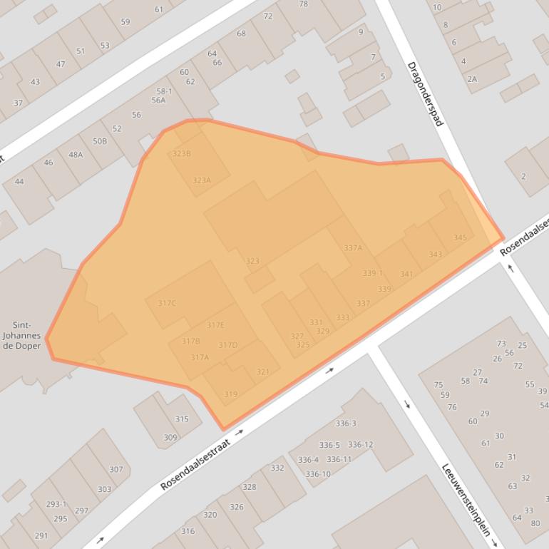 Kaart van postcodegebied 6824CJ.