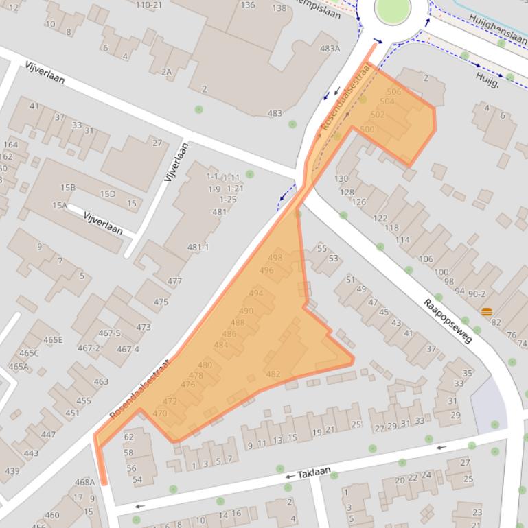 Kaart van postcodegebied 6824CW.