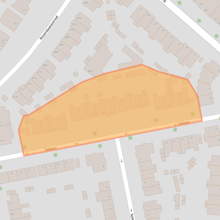 Kaart van postcodegebied 6824DM.