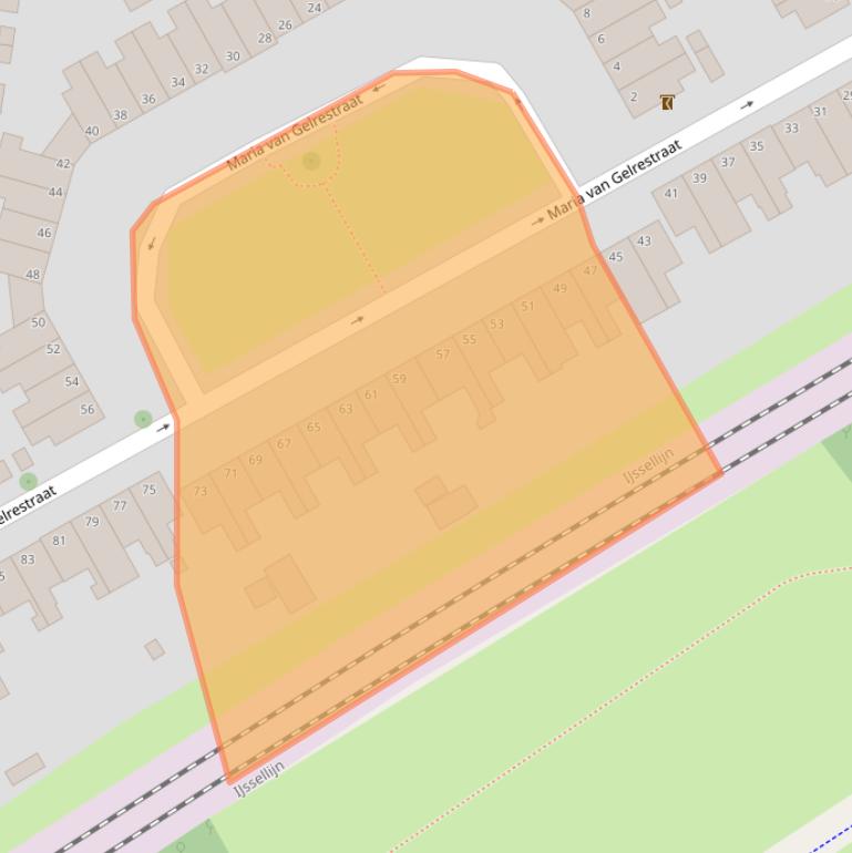 Kaart van postcodegebied 6824EB.