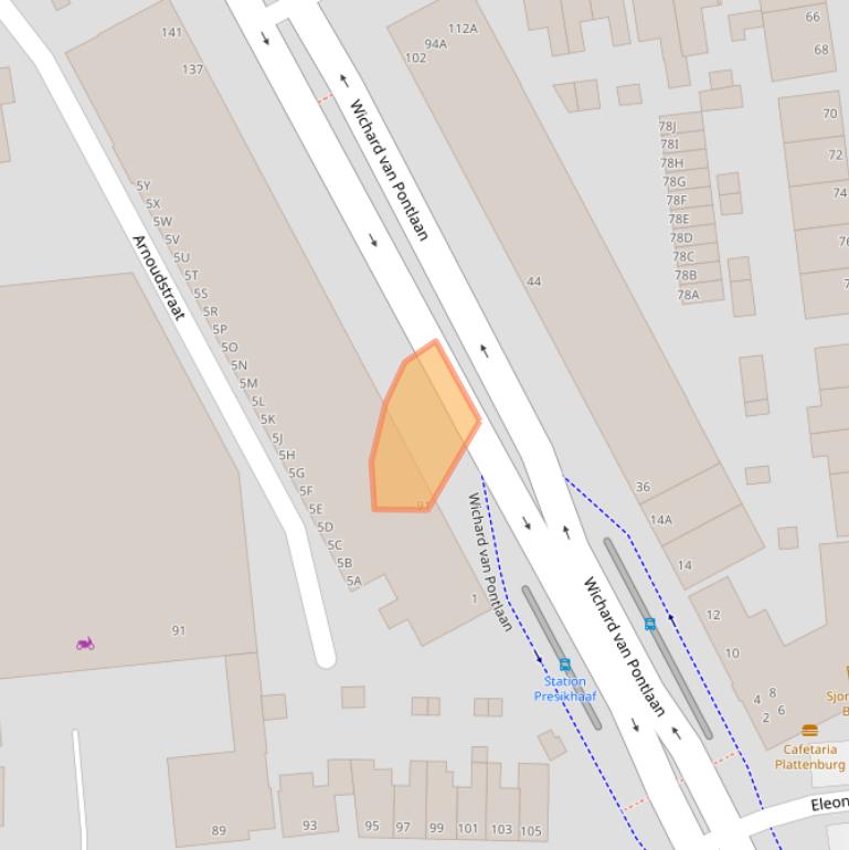 Kaart van postcodegebied 6824GD.