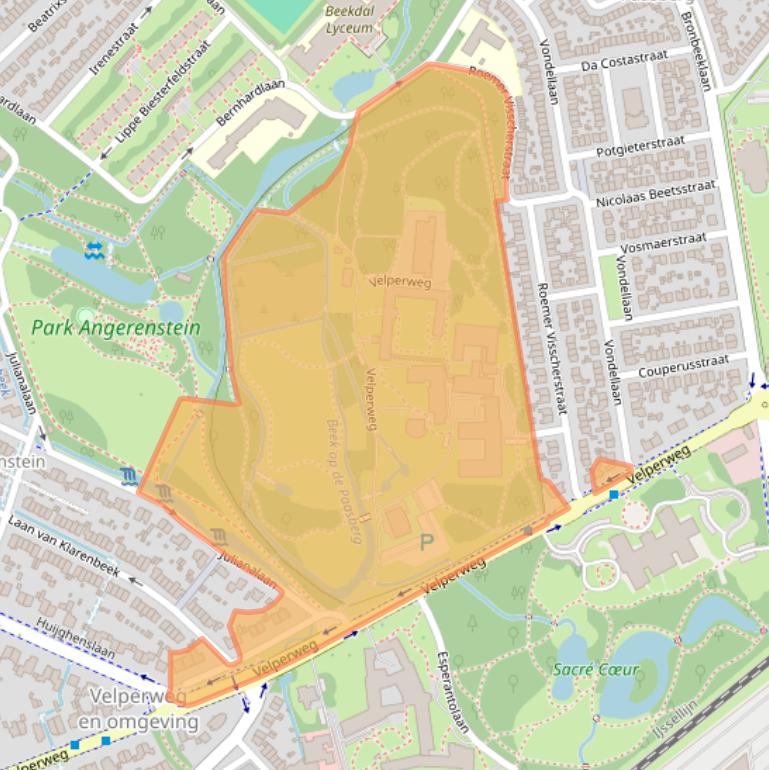Kaart van postcodegebied 6824HK.