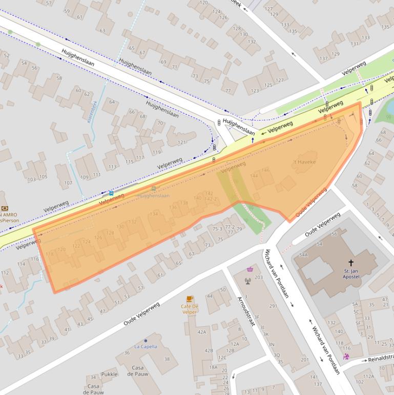 Kaart van postcodegebied 6824HN.