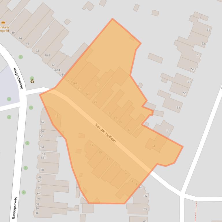 Kaart van postcodegebied 6824HT.