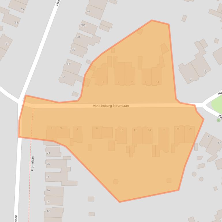 Kaart van postcodegebied 6824HV.