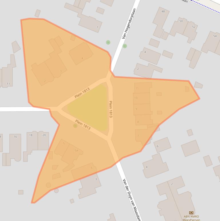 Kaart van postcodegebied 6824HX.