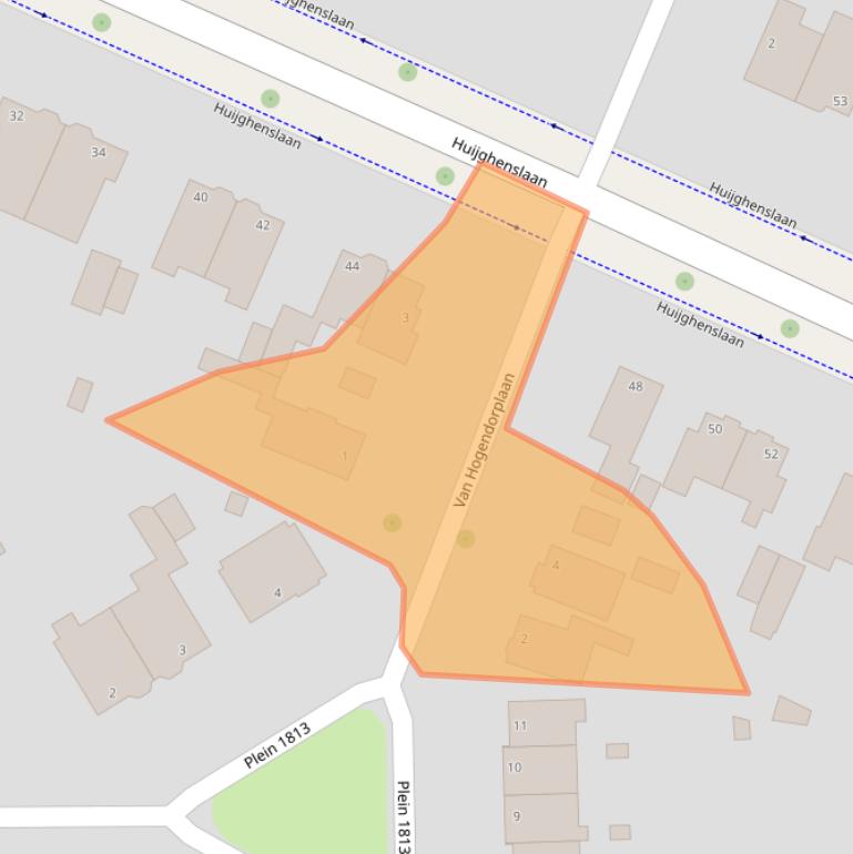 Kaart van postcodegebied 6824HZ.