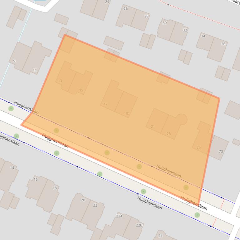 Kaart van postcodegebied 6824JB.