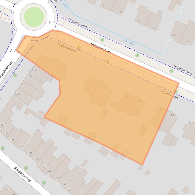 Kaart van postcodegebied 6824JG.