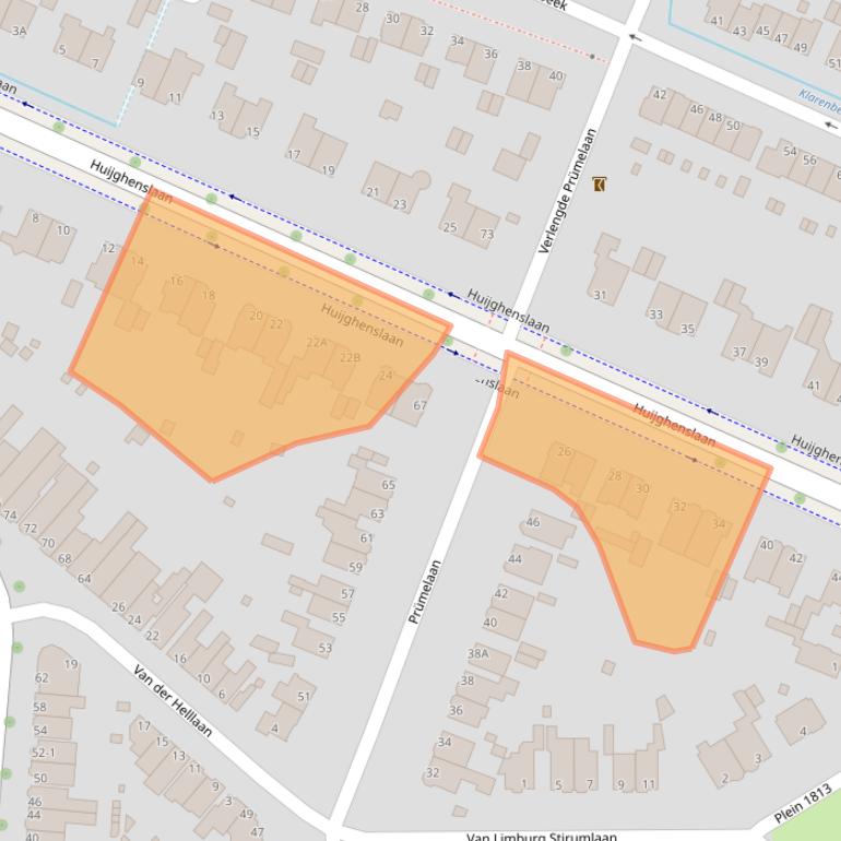 Kaart van postcodegebied 6824JH.