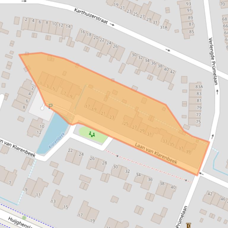 Kaart van postcodegebied 6824JL.