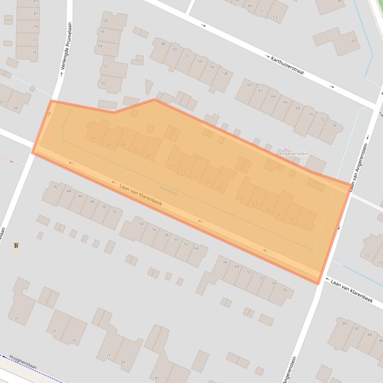 Kaart van postcodegebied 6824JM.