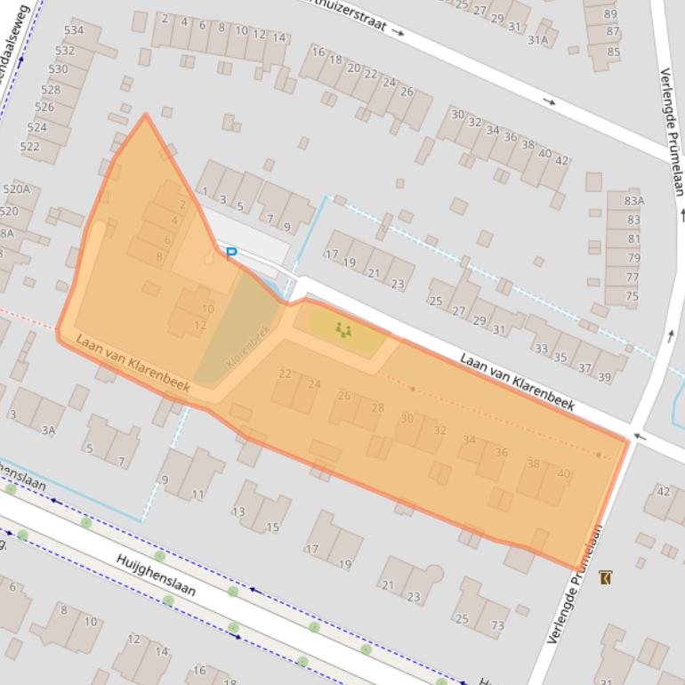 Kaart van postcodegebied 6824JR.
