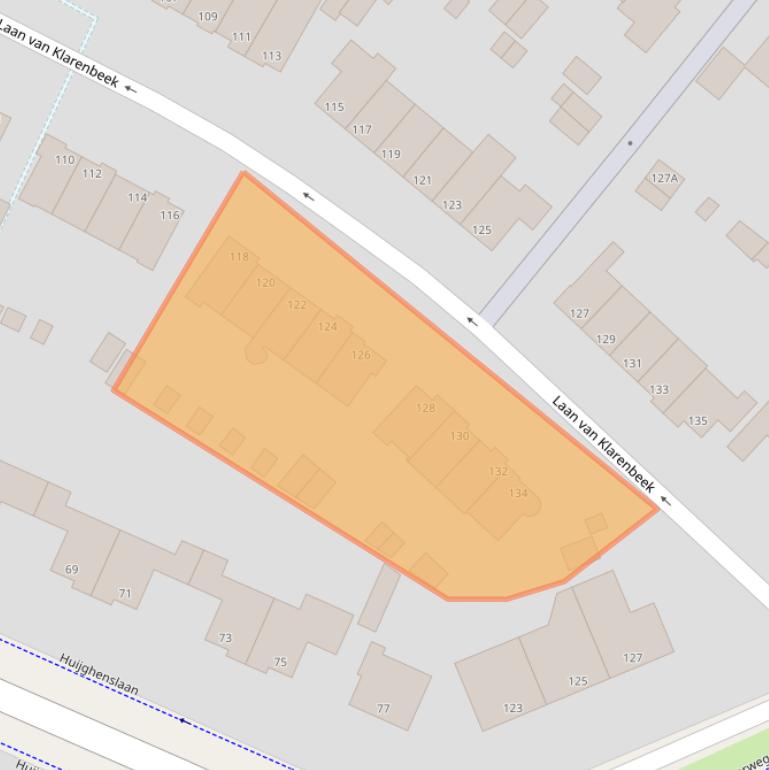 Kaart van postcodegebied 6824JV.