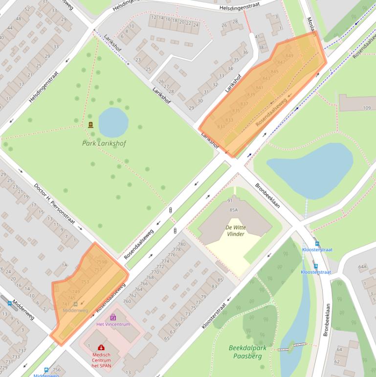 Kaart van postcodegebied 6824KP.