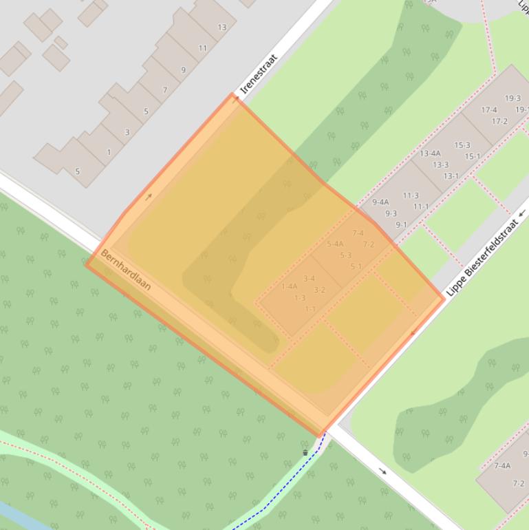 Kaart van postcodegebied 6824LG.