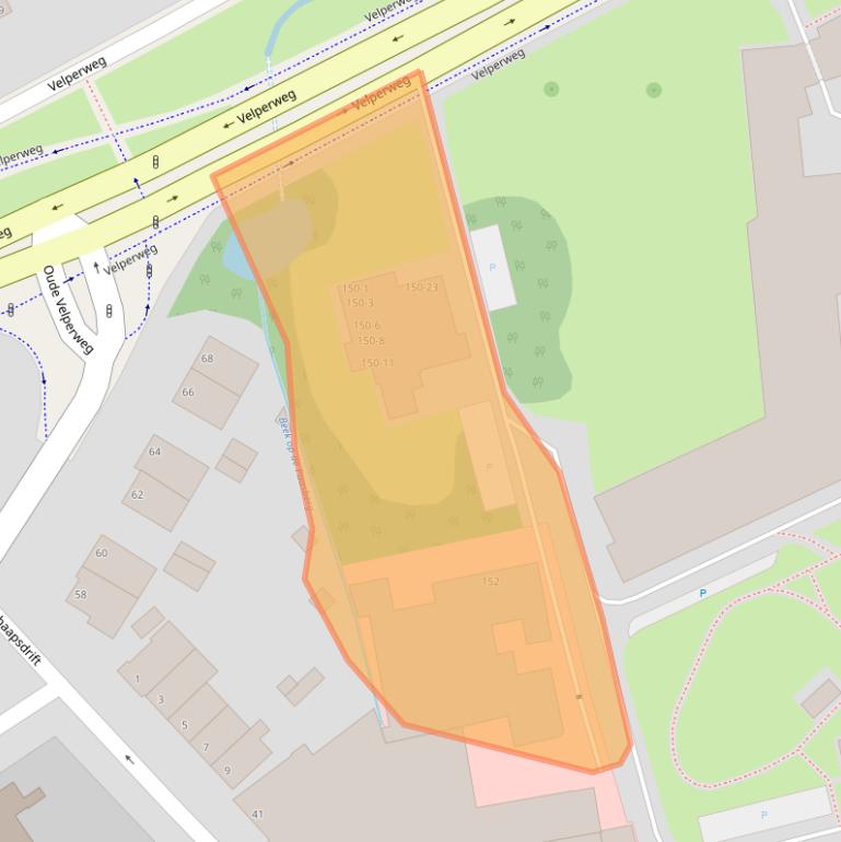 Kaart van postcodegebied 6824MC.