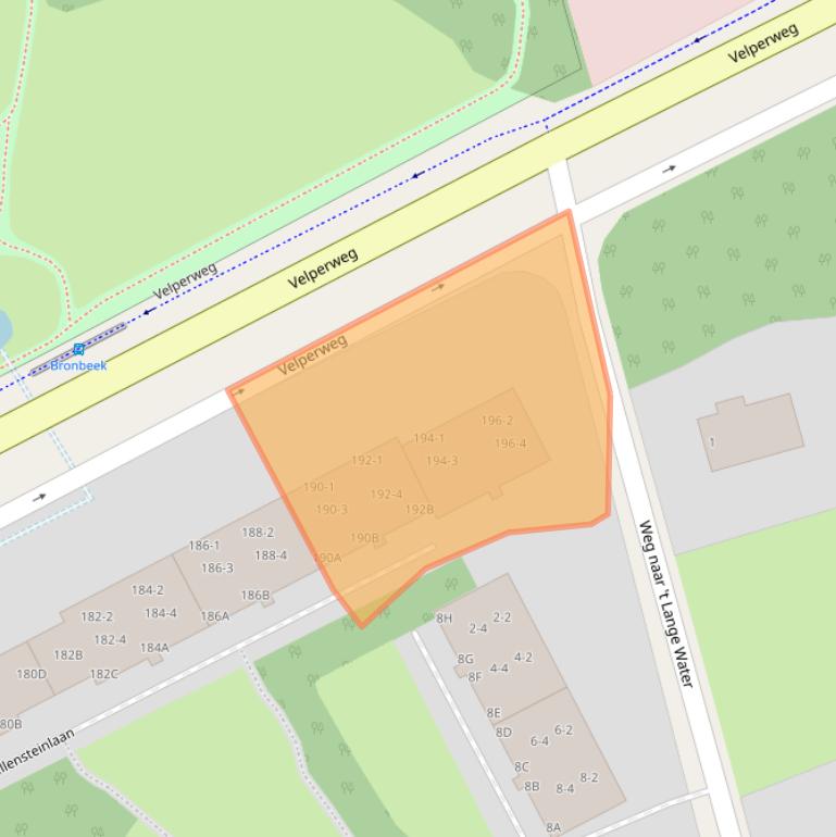 Kaart van postcodegebied 6824MH.