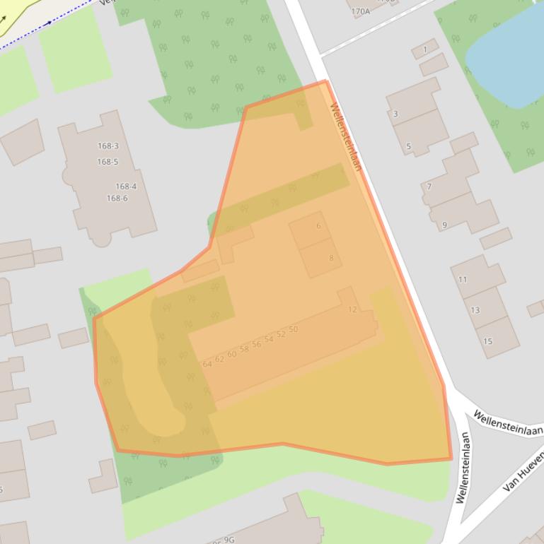 Kaart van postcodegebied 6824MK.