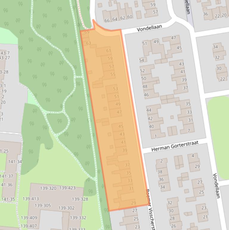 Kaart van postcodegebied 6824MV.