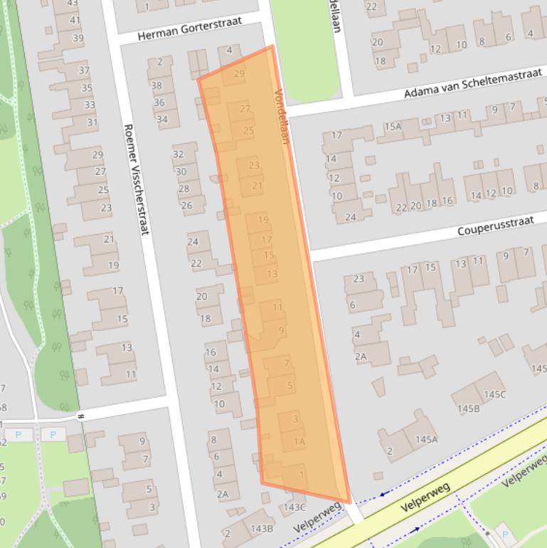 Kaart van postcodegebied 6824NA.