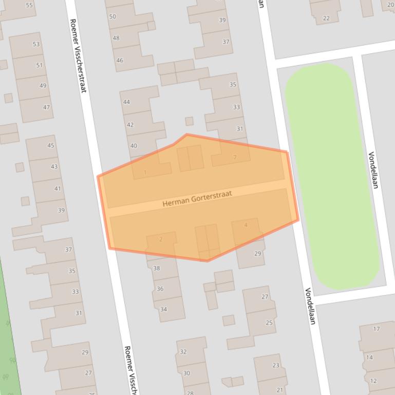 Kaart van postcodegebied 6824NH.