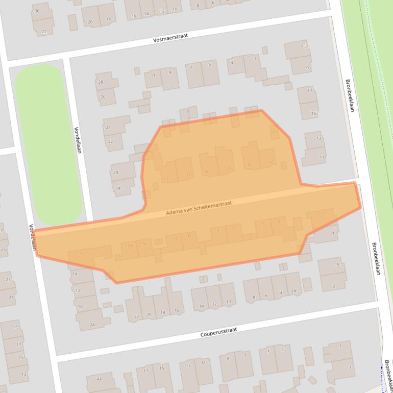 Kaart van postcodegebied 6824NL.