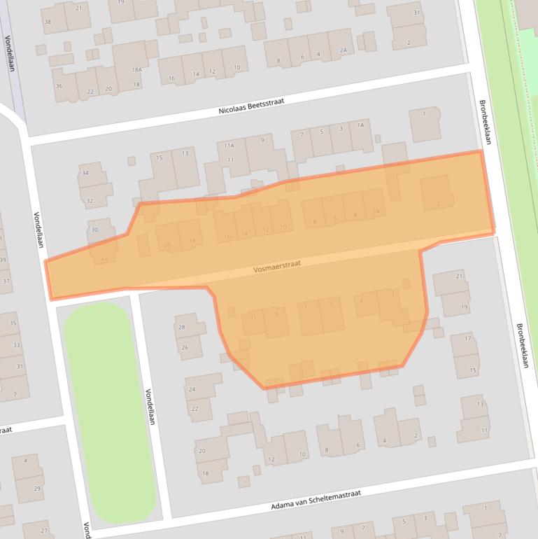 Kaart van postcodegebied 6824NM.