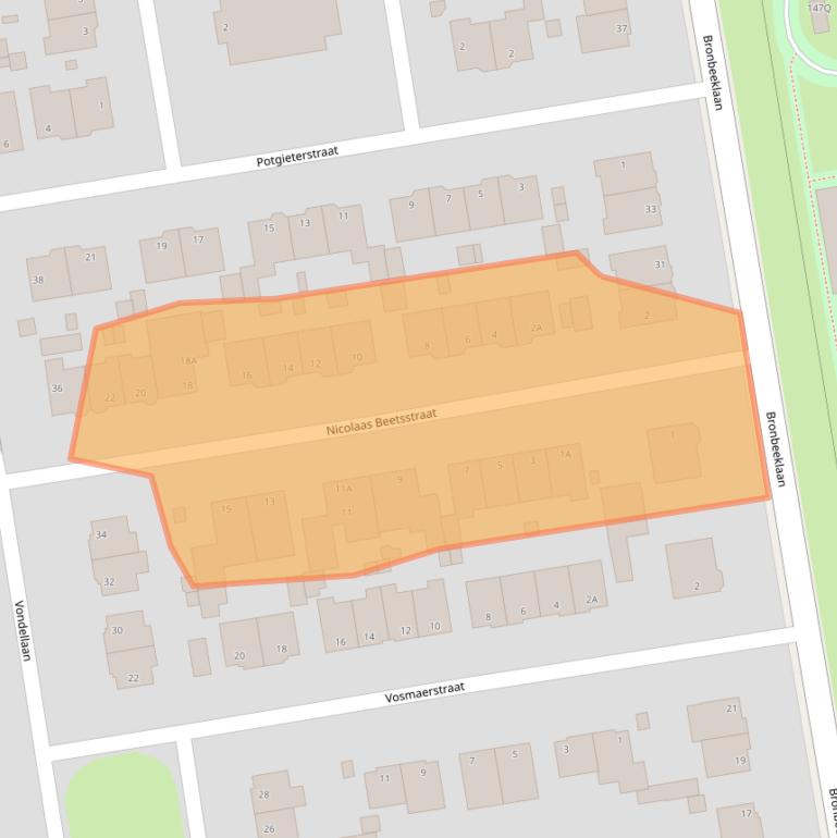 Kaart van postcodegebied 6824NN.