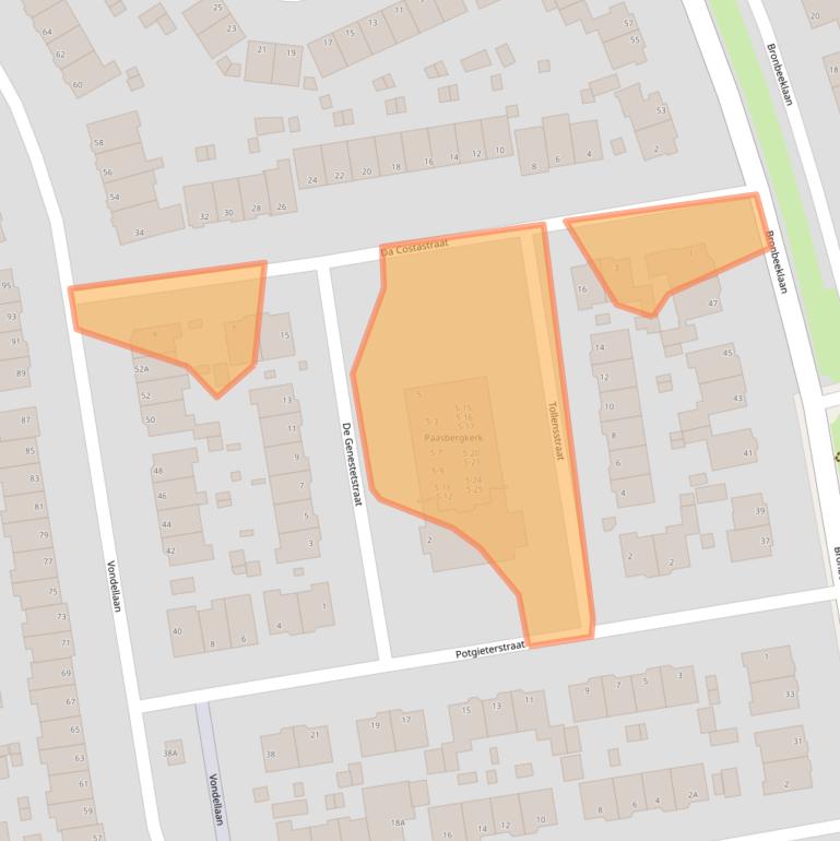 Kaart van postcodegebied 6824NT.