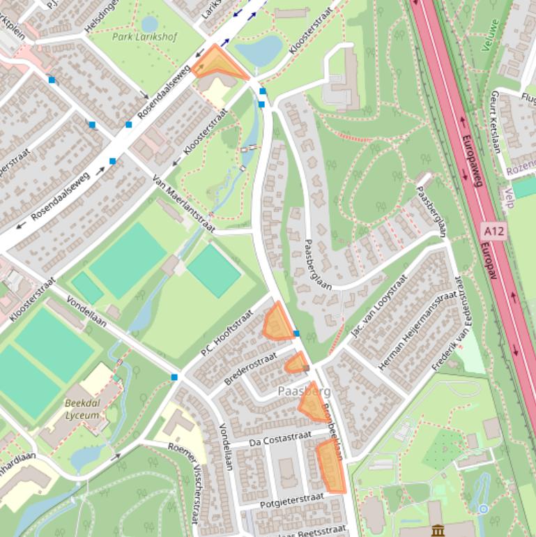 Kaart van postcodegebied 6824PE.