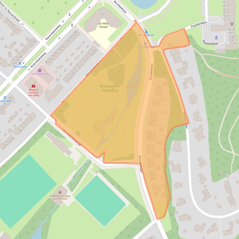 Kaart van postcodegebied 6824PH.