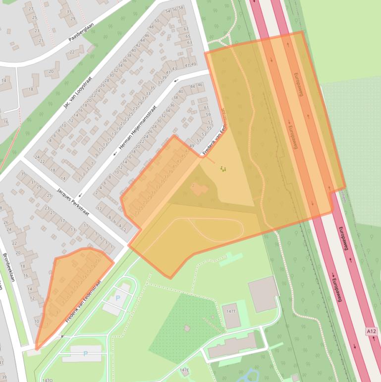 Kaart van postcodegebied 6824PK.