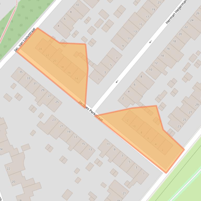 Kaart van postcodegebied 6824PN.