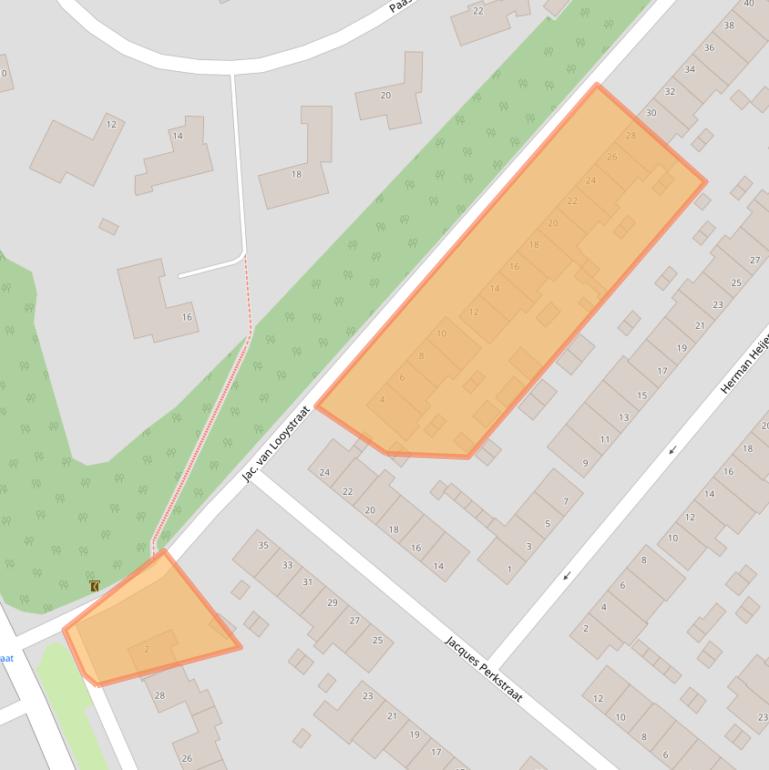 Kaart van postcodegebied 6824PS.