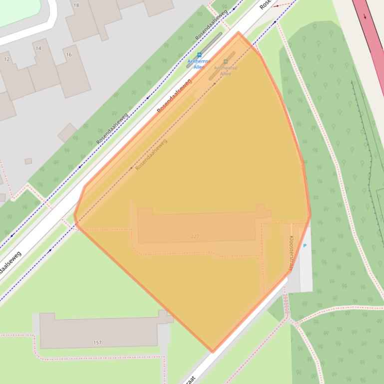 Kaart van postcodegebied 6824RG.