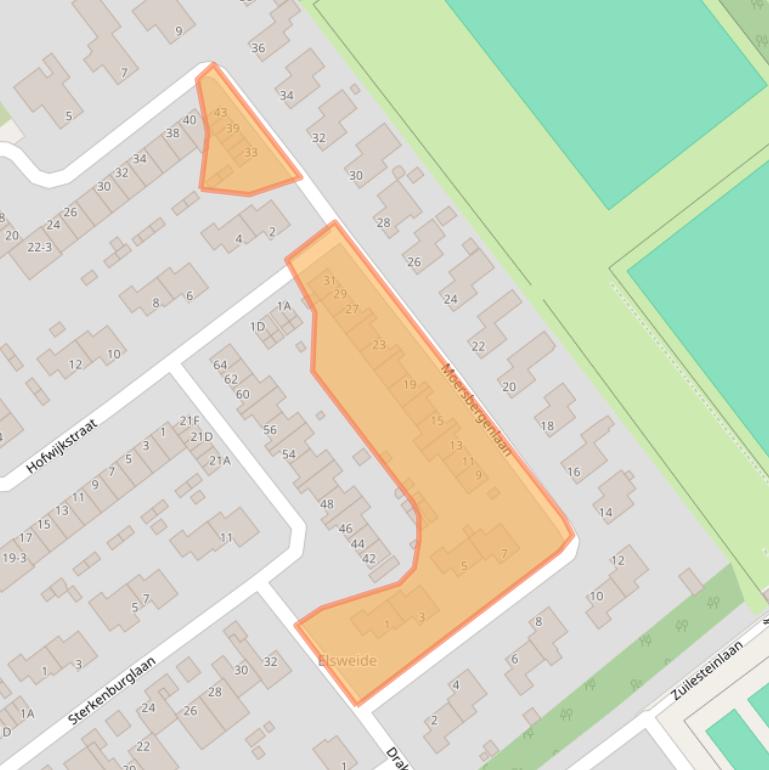 Kaart van postcodegebied 6825AM.