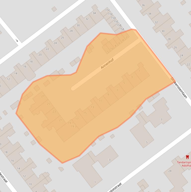 Kaart van postcodegebied 6825AW.