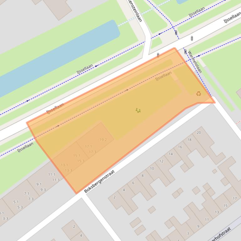 Kaart van postcodegebied 6825BC.